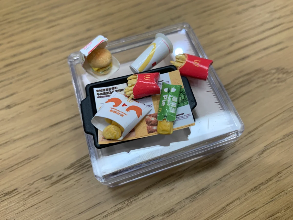 塞牙縫都不夠麥當勞套餐袖珍黏土作品
